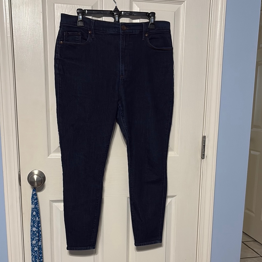 LOFT Blue Modern Hogh Waist Skinny Ankle Jeans